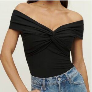 Reformation | Black Ezlynn Knit Top